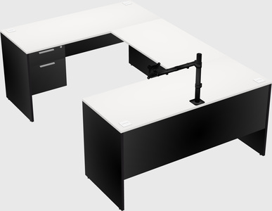 U-shaped desk
