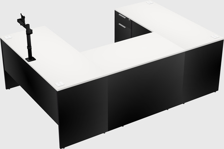 U-shaped desk