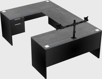 U-shaped desk