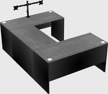 U-shaped desk