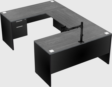 U-shaped desk