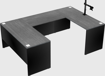 U-shaped desk