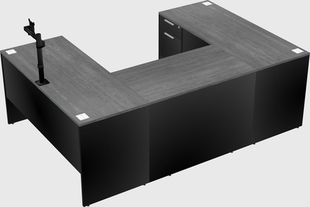 U-shaped desk