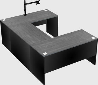 U-shaped desk