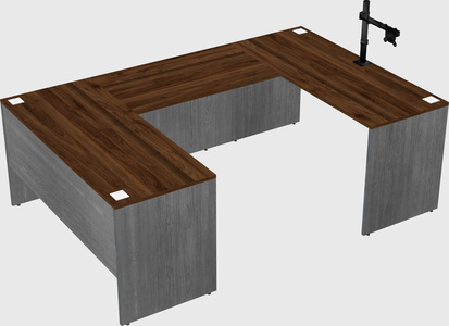 U-shaped desk