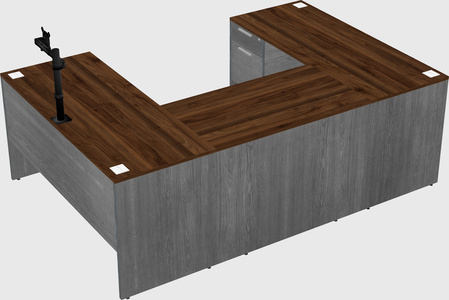 U-shaped desk