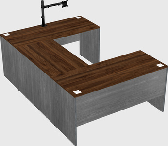 U-shaped desk