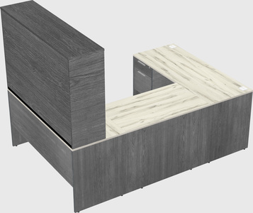 U-shaped desk