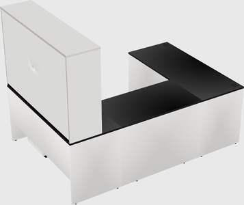 U-shaped desk