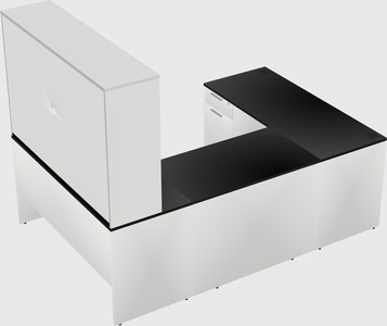U-shaped desk