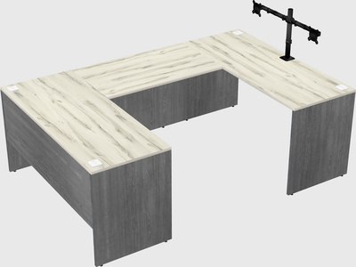 U-shaped desk
