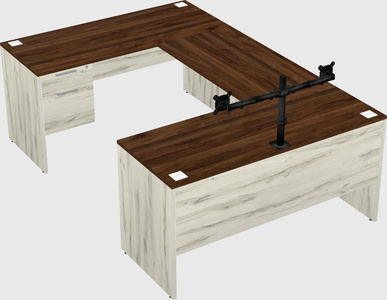 U-shaped desk