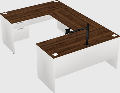 U-shaped desk