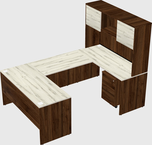 U-shaped desk