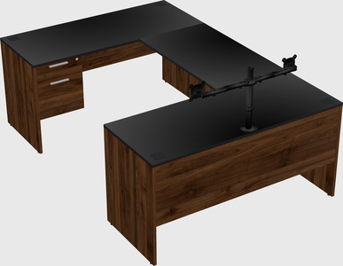 U-shaped desk