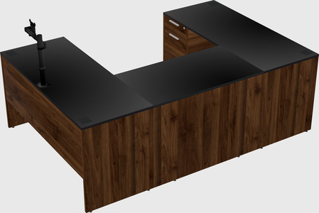 U-shaped desk