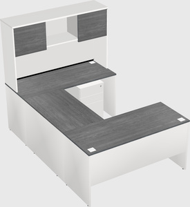 U-shaped desk