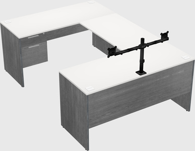 U-shaped desk