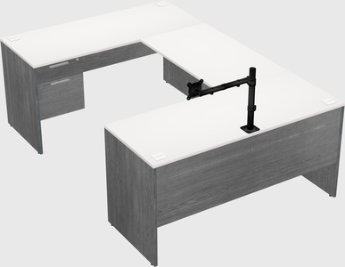 U-shaped desk