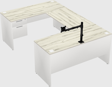 U-shaped desk