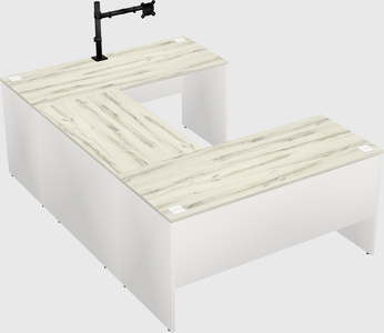 U-shaped desk