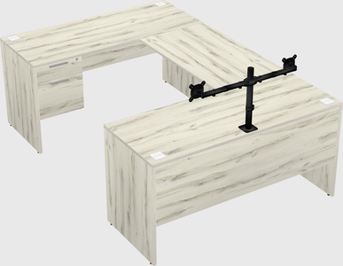 U-shaped desk