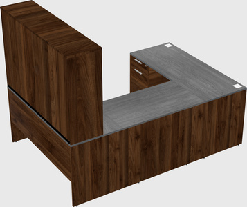 U-shaped desk