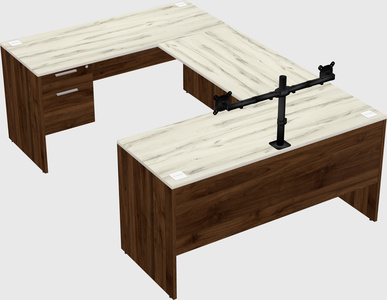 U-shaped desk