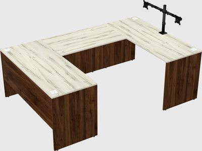 U-shaped desk