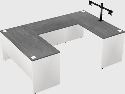 U-shaped desk