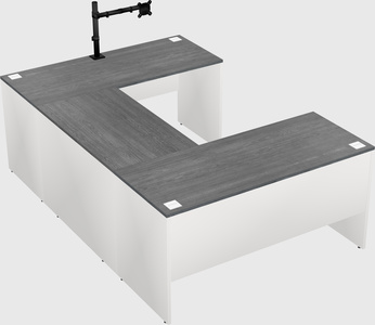 U-shaped desk