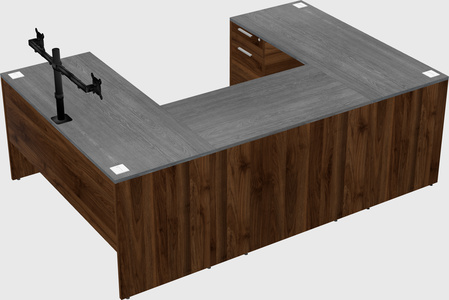 U-shaped desk