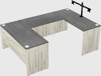 U-shaped desk