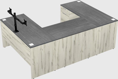 U-shaped desk