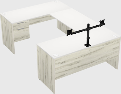 U-shaped desk