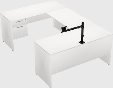 U-shaped desk