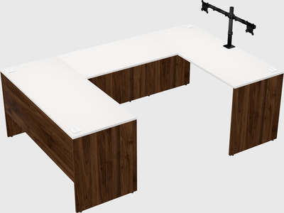 U-shaped desk