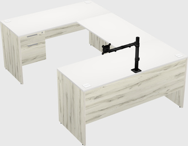 U-shaped desk