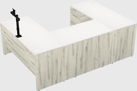 U-shaped desk