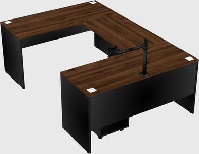 U-shaped desk