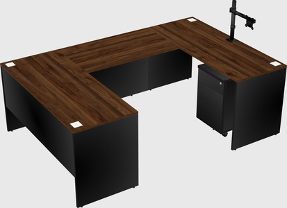 U-shaped desk