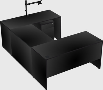U-shaped desk