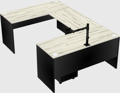 U-shaped desk