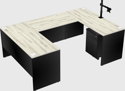 U-shaped desk