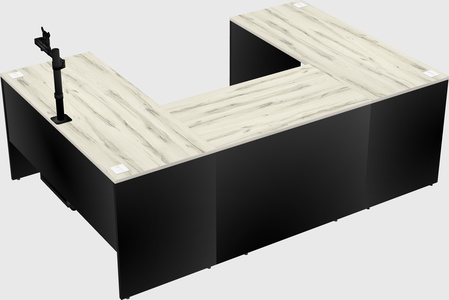 U-shaped desk