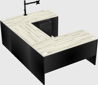 U-shaped desk