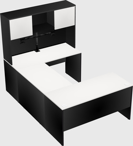 U-shaped desk