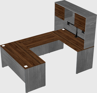 U-shaped desk