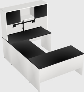 U-shaped desk