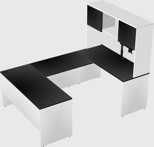 U-shaped desk
